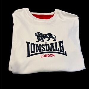 Lonsdale Crewneck sweatshirt White color, men's size XL‎